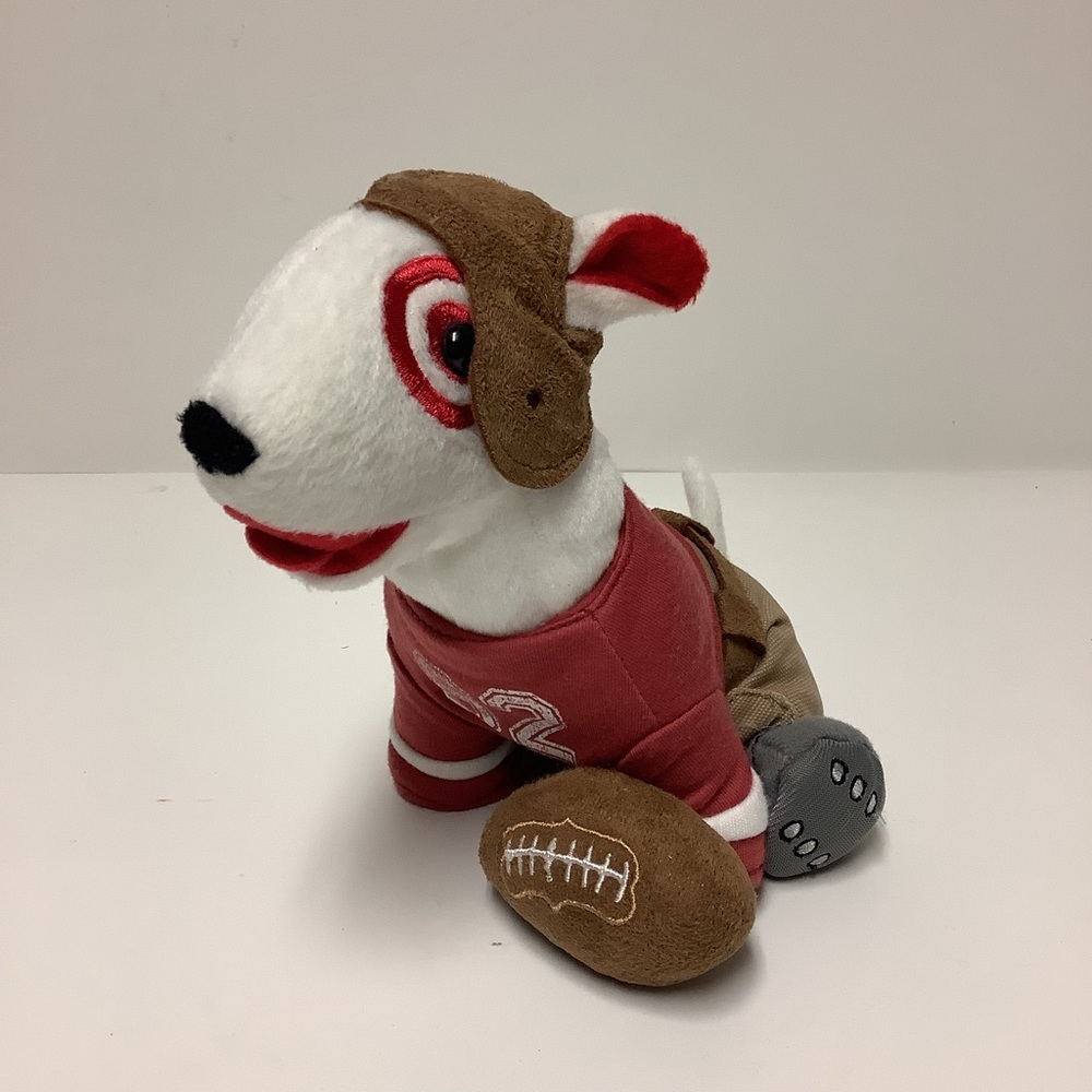 Target Dog Bullseye Plush Football Player